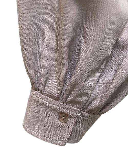 And Couture（アンドクチュール）And Couture (アンドクチュール) クロスネック配色ステッチワンピース ピンクベージュ サイズ:38の古着・服飾アイテム