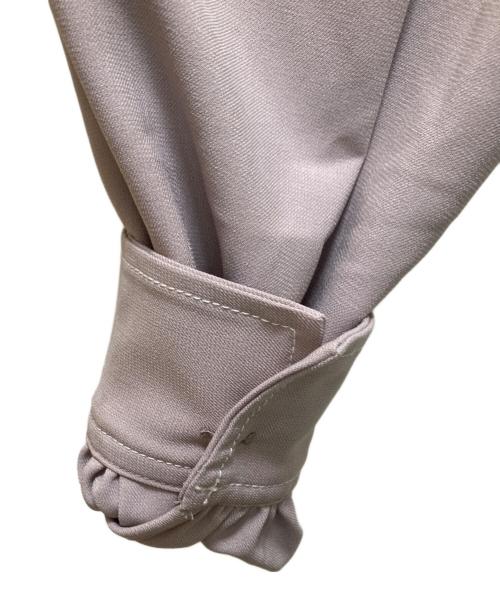 And Couture（アンドクチュール）And Couture (アンドクチュール) クロスネック配色ステッチワンピース ピンクベージュ サイズ:38の古着・服飾アイテム