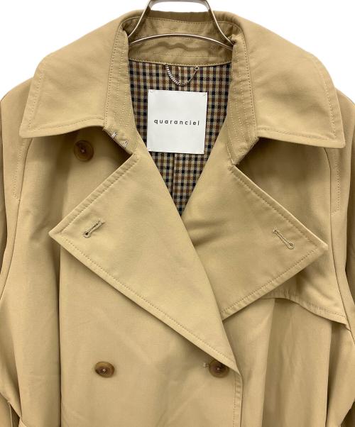 quaranciel（カランシエル）quaranciel (カランシエル) ハンサム トレンチ コート ベージュ サイズ:38の古着・服飾アイテム