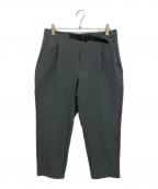GOLDWINゴールドウイン）の古着「One Tuck Tapered Ankle Pants　アンクルパンツ」｜グリーン
