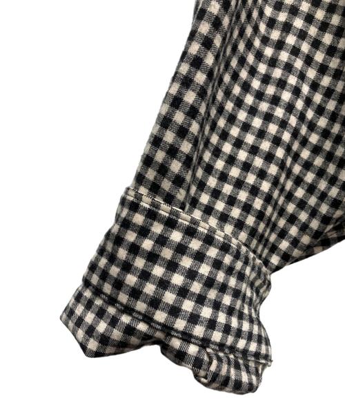 Graphpaper（グラフペーパー）Graphpaper (グラフペーパー) Marzotto Gingham Oversized Shirt ホワイト×ブラック サイズ:FREEの古着・服飾アイテム
