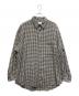 Graphpaper（グラフペーパー）の古着「Marzotto Gingham Oversized Shirt」｜ホワイト×ブラック