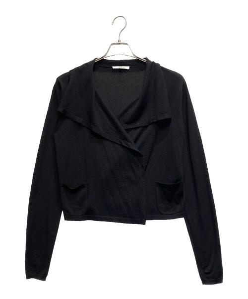 MaxMara（マックスマーラ）MaxMara (マックスマーラ) シルクカシミヤカーディガン ブラック サイズ:Mの古着・服飾アイテム