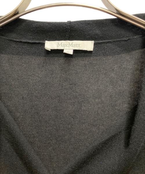 MaxMara（マックスマーラ）MaxMara (マックスマーラ) シルクカシミヤカーディガン ブラック サイズ:Mの古着・服飾アイテム