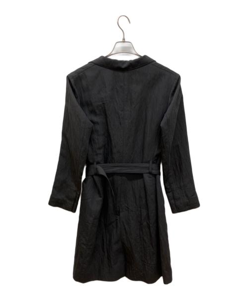 YOSHIE INABA（ヨシエ イナバ）YOSHIE INABA (ヨシエ イナバ) シワ加工ライナー付コート ブラック サイズ:Mの古着・服飾アイテム