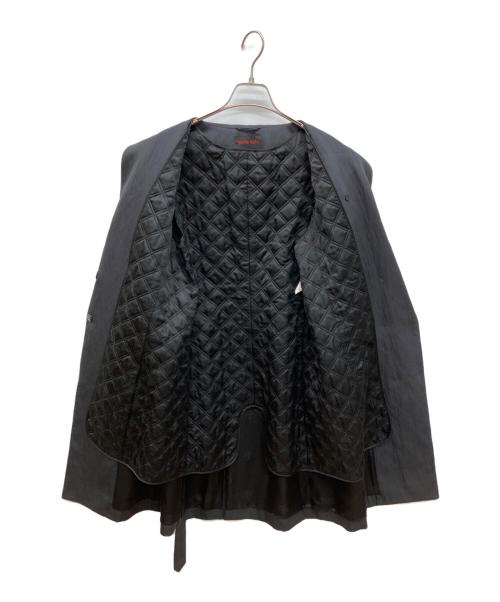 YOSHIE INABA（ヨシエ イナバ）YOSHIE INABA (ヨシエ イナバ) シワ加工ライナー付コート ブラック サイズ:Mの古着・服飾アイテム