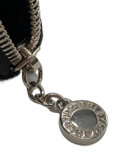BVLGARI（ブルガリ）BVLGARI (ブルガリ) コンチネンタルBBラウンドファスナー ブラックの古着・服飾アイテム