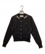 MUVEILミュベール）の古着「星刺繍カーディガン」｜ブラック