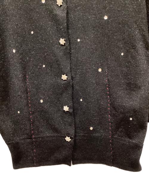 MUVEIL（ミュベール）MUVEIL (ミュベール) 星刺繍カーディガン ブラック サイズ:36の古着・服飾アイテム