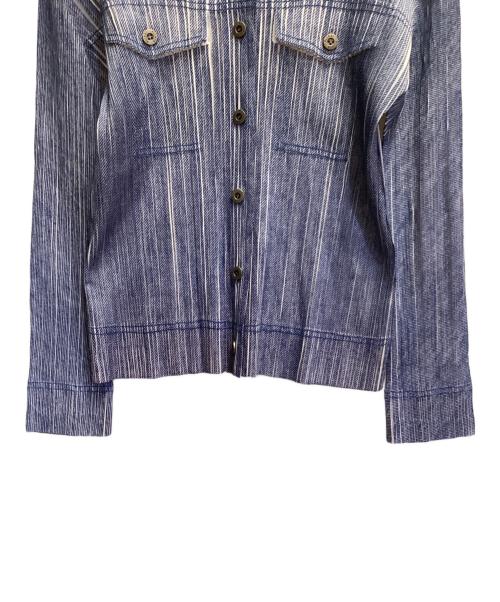 PLEATS PLEASE（プリーツプリーズ）PLEATS PLEASE (プリーツプリーズ) プリーツシャツ ブルー サイズ:4の古着・服飾アイテム