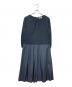J.PRESS（ジェイプレス）の古着「ブロッキングタックワンピース」｜ネイビー