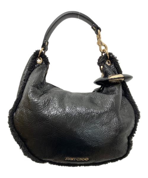 JIMMY CHOO（ジミーチュウ）JIMMY CHOO (ジミーチュウ) ムートンバッグ ブラックの古着・服飾アイテム