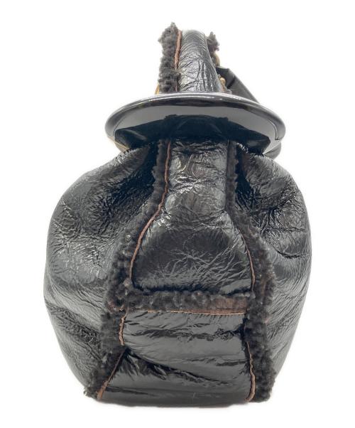 JIMMY CHOO（ジミーチュウ）JIMMY CHOO (ジミーチュウ) ムートンバッグ ブラックの古着・服飾アイテム