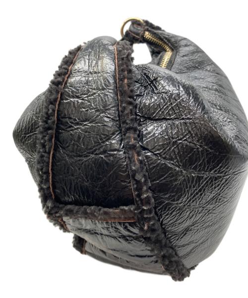 JIMMY CHOO（ジミーチュウ）JIMMY CHOO (ジミーチュウ) ムートンバッグ ブラックの古着・服飾アイテム