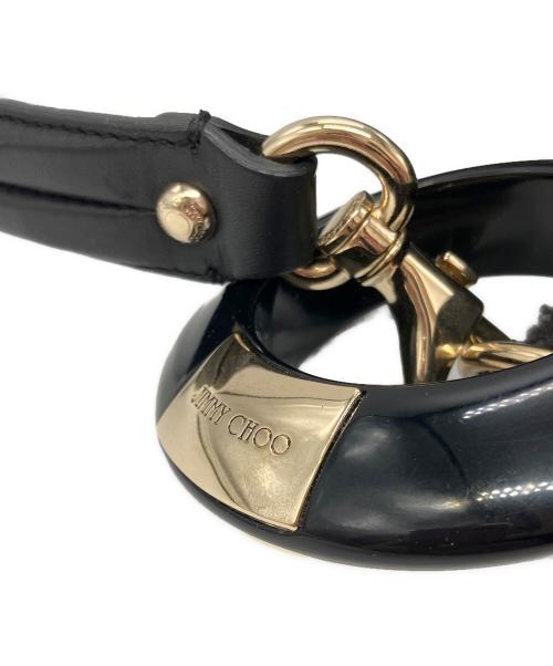 JIMMY CHOO（ジミーチュウ）JIMMY CHOO (ジミーチュウ) ムートンバッグ ブラックの古着・服飾アイテム