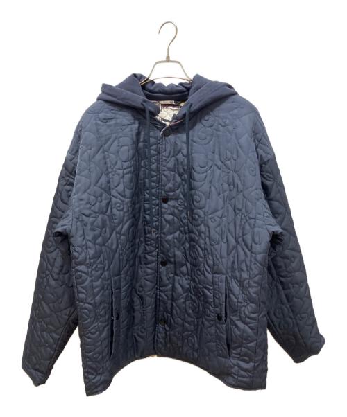 Desigual（デシグアル）Desigual (デシグアル) パッチワーク リバーシブル パデッドジャケット ネイビー サイズ:Sの古着・服飾アイテム