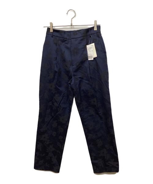 IENA（イエナ）IENA (イエナ) フラワージャガードスティックパンツ ネイビー サイズ:36の古着・服飾アイテム
