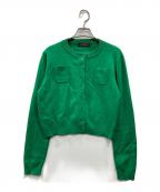 CABANキャバン）の古着「コットンカシミヤ クルーネックカーディガン」｜グリーン