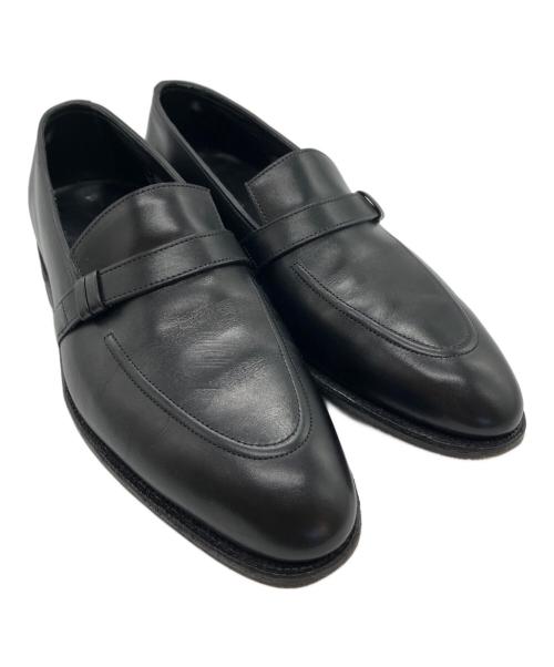 JOHN LOBB（ジョンロブ）JOHN LOBB (ジョンロブ) ストラップローファー ブラック サイズ:5 1/2の古着・服飾アイテム