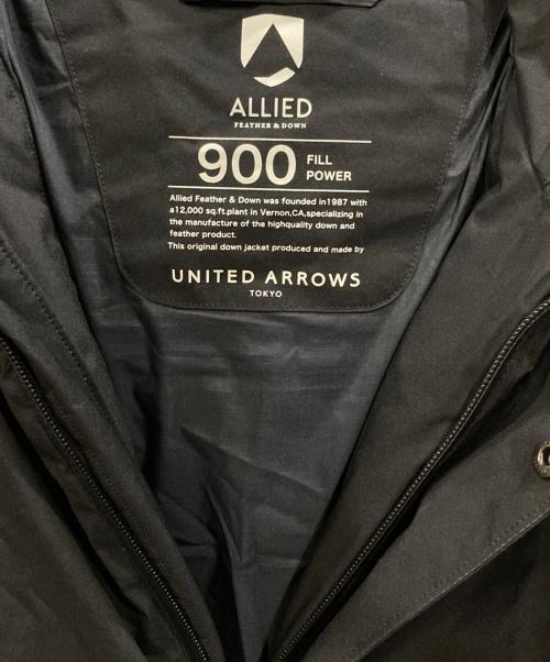 UNITED ARROWS TOKYO（ユナイテッドアローズトウキョウ）UNITED ARROWS TOKYO (ユナイテッドアローズトウキョウ) PE LESS フーデッドダウンジャケット ブラック サイズ:Sの古着・服飾アイテム