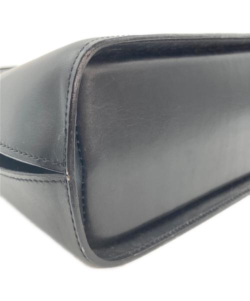 CELINE（セリーヌ）CELINE (セリーヌ) レザーハンドバッグ ブラックの古着・服飾アイテム