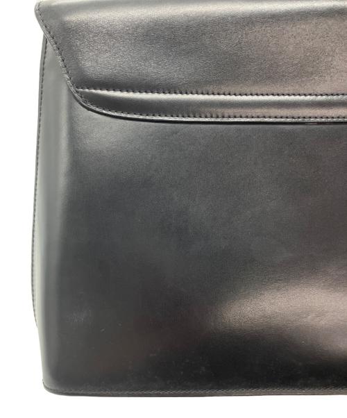 CELINE（セリーヌ）CELINE (セリーヌ) レザーハンドバッグ ブラックの古着・服飾アイテム