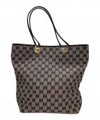 GUCCIグッチ）の古着「GGキャンバストートバッグ」｜ブラック