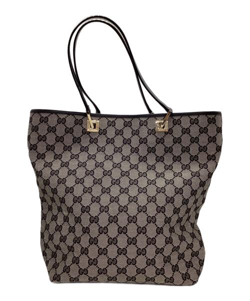 GUCCI（グッチ）GUCCI (グッチ) GGキャンバストートバッグ ブラック サイズ:下記参照の古着・服飾アイテム