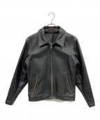 Leathercraft Processレザークラフト）の古着「レザージャケット」｜ブラック