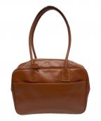 SIMYONシミョン）の古着「レザースクエアバッグ」｜ブラウン