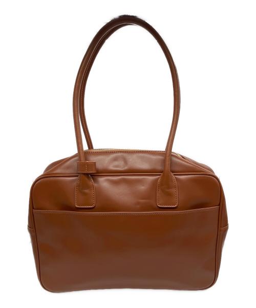 SIMYON（シミョン）SIMYON (シミョン) レザースクエアバッグ ブラウンの古着・服飾アイテム