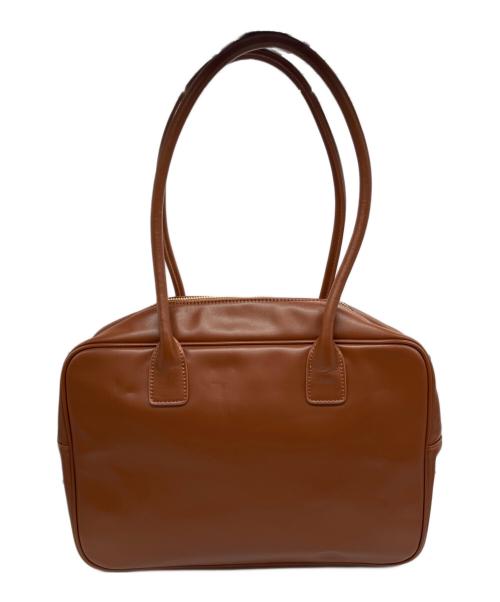 SIMYON（シミョン）SIMYON (シミョン) レザースクエアバッグ ブラウンの古着・服飾アイテム