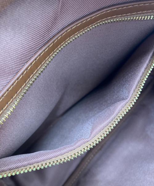 SIMYON（シミョン）SIMYON (シミョン) レザースクエアバッグ ブラウンの古着・服飾アイテム