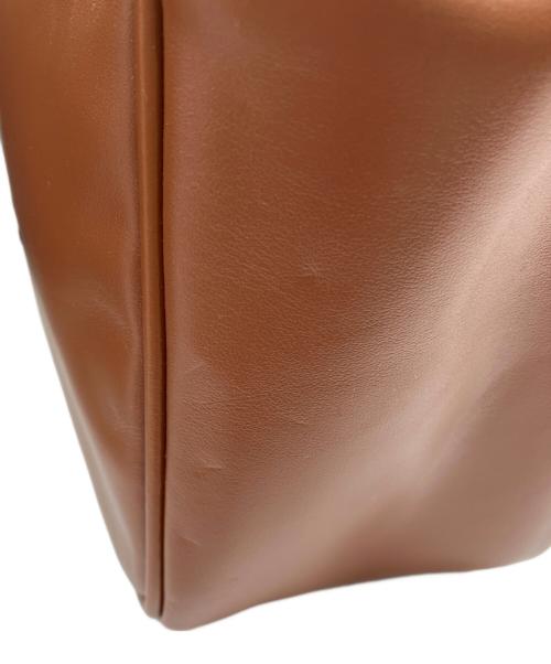 SIMYON（シミョン）SIMYON (シミョン) レザースクエアバッグ ブラウンの古着・服飾アイテム