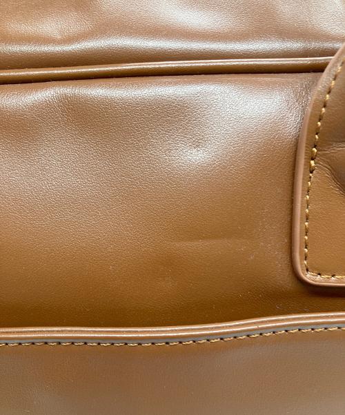 SIMYON（シミョン）SIMYON (シミョン) レザースクエアバッグ ブラウンの古着・服飾アイテム