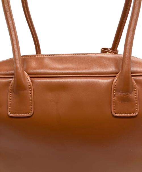 SIMYON（シミョン）SIMYON (シミョン) レザースクエアバッグ ブラウンの古着・服飾アイテム