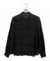 COLUMN (コラム) ウィンドウペーンバンドカラーシャツ ブラック サイズ:M：4000円