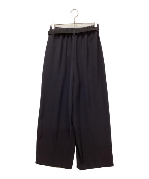ENFOLD（エンフォルド）ENFOLD (エンフォルド) BELT WIDE-TROUSERS/ベルトワイドトラウザーズ ネイビー サイズ:38の古着・服飾アイテム