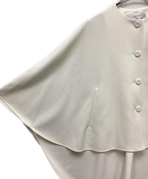 ADORE（アドーア）ADORE (アドーア) 2WAY ダブルクロスジャケット ホワイト サイズ:38の古着・服飾アイテム