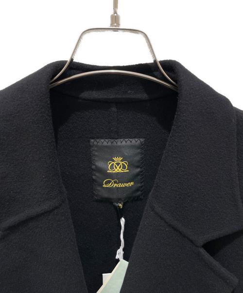 DRAWER（ドゥロワー）DRAWER (ドゥロワー) ウールカシミヤケヌキテイラードジャケット ブラック サイズ:38の古着・服飾アイテム
