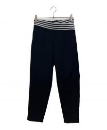 BORDERS at BALCONY（ボーダーズアットバルコニー）の古着「TAPERED PANTS」｜ブラック