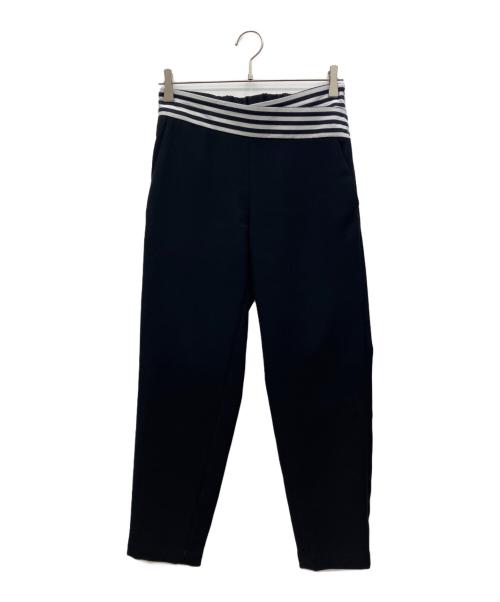 BORDERS at BALCONY（ボーダーズアットバルコニー）BORDERS at BALCONY (ボーダーズアットバルコニー) TAPERED PANTS ブラック サイズ:36の古着・服飾アイテム