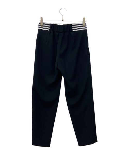 BORDERS at BALCONY（ボーダーズアットバルコニー）BORDERS at BALCONY (ボーダーズアットバルコニー) TAPERED PANTS ブラック サイズ:36の古着・服飾アイテム
