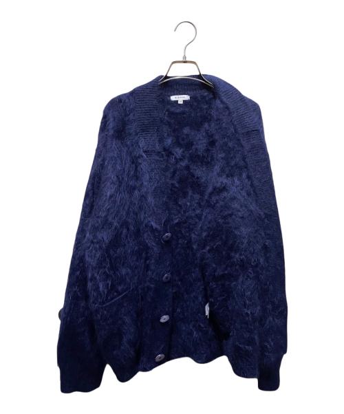 BLAMINK（ブラミンク）BLAMINK (ブラミンク) カシミヤファー7GVネックカーディガン ネイビー サイズ:38の古着・服飾アイテム