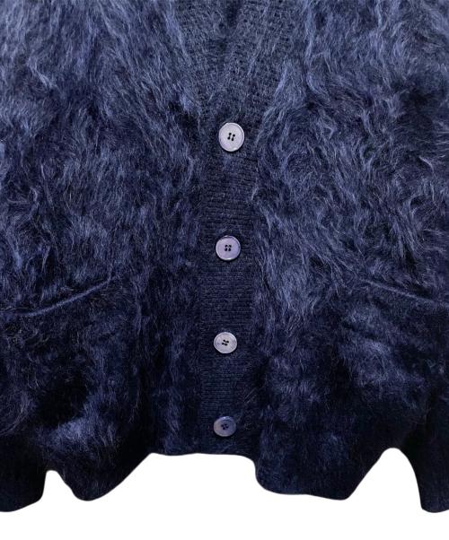BLAMINK（ブラミンク）BLAMINK (ブラミンク) カシミヤファー7GVネックカーディガン ネイビー サイズ:38の古着・服飾アイテム