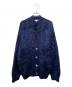 BLAMINK（ブラミンク）の古着「カシミヤファー7GVネックカーディガン」｜ネイビー