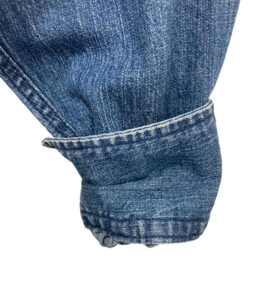MACPHEE（マカフィー）MACPHEE (マカフィー) コットンデニムスタンドネックシャツワンピース インディゴ サイズ:36の古着・服飾アイテム