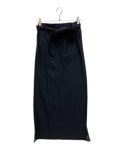 MACPHEE（マカフィー）MACPHEE (マカフィー) コットンラッセルIラインマキシスカート ブラック サイズ:36 未使用品の古着・服飾アイテム