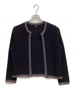 中古・古着通販】sacai (サカイ) Wool Knit × Suiting Jacket ブラック
