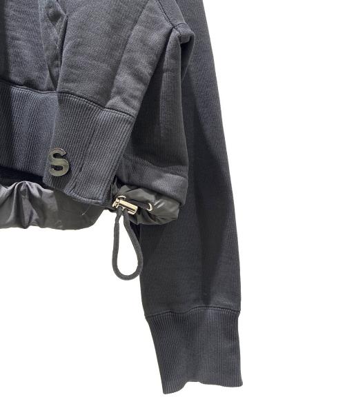sacai（サカイ）sacai (サカイ) Sponge Sweat Hoodie ブラック サイズ:1の古着・服飾アイテム